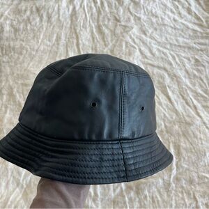 Lambskin bucket hat